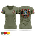 Milwaukee Fire Department Training Division Women's Short Sleeve V-neck Shirt - 1