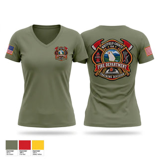 Womens Short Sleeve Vneck Shirt, Milwaukee Fire Department Training Division, Fire Department, Teamtime, Team time, sublimation, custom sports apparel, team uniforms, spirit wear, spiritwear, sports uniforms, custom shirts, team store, custom team store, fundraiser sports, apparel fundraiser