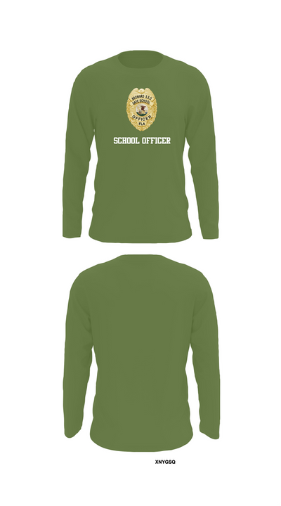 School officer 37316747 Long Sleeve Performance Shirt 50