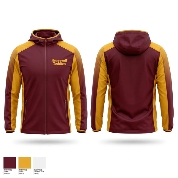 Windbreaker, Roosevelt Teddies, Women's Basketball, Teamtime, Team time, sublimation, custom sports apparel, team uniforms, spirit wear, spiritwear, sports uniforms, custom shirts, team store, custom team store, fundraiser sports, apparel fundraiser
