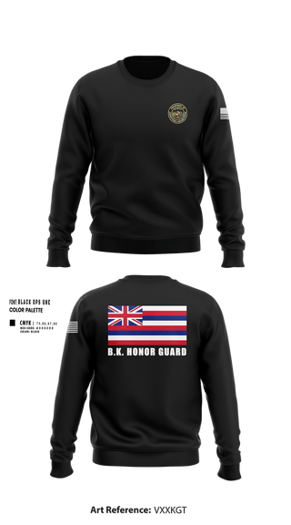 Crew Neck Sweatshirt, Department Of Corrections and Rehabilitation Honor Guard, Police, Teamtime, Team time, sublimation, custom sports apparel, team uniforms, spirit wear, spiritwear, sports uniforms, custom shirts, team store, custom team store, fundraiser sports, apparel fundraiser