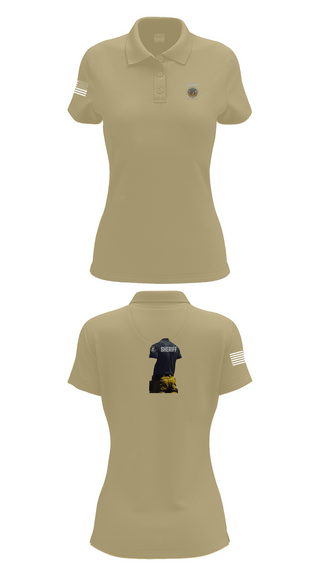 Womens Short Sleeve Performance Polo, Sheriff Transportation, , Teamtime, Team time, sublimation, custom sports apparel, team uniforms, spirit wear, spiritwear, sports uniforms, custom shirts, team store, custom team store, fundraiser sports, apparel fundraiser