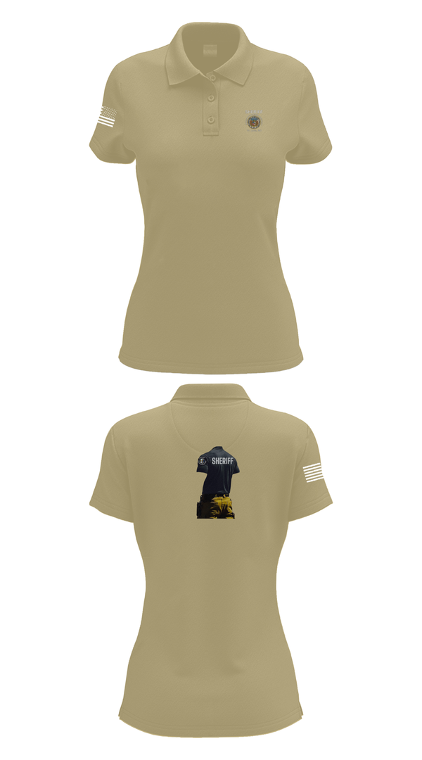 Womens Short Sleeve Performance Polo, Sheriff Transportation, , Teamtime, Team time, sublimation, custom sports apparel, team uniforms, spirit wear, spiritwear, sports uniforms, custom shirts, team store, custom team store, fundraiser sports, apparel fundraiser