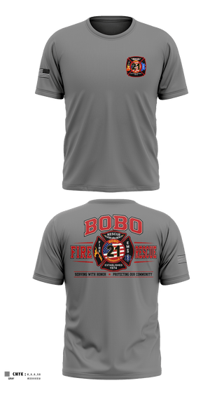 Short Sleeve Performance Shirt, Bobo Fire & Rescue, Fire Department, Teamtime, Team time, sublimation, custom sports apparel, team uniforms, spirit wear, spiritwear, sports uniforms, custom shirts, team store, custom team store, fundraiser sports, apparel fundraiser