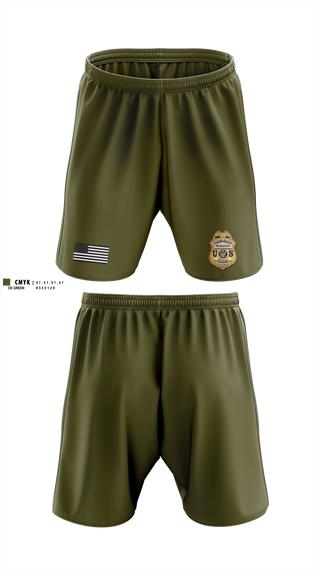 Athletic Shorts With Pockets, U.S. PROBATION, Police, Teamtime, Team time, sublimation, custom sports apparel, team uniforms, spirit wear, spiritwear, sports uniforms, custom shirts, team store, custom team store, fundraiser sports, apparel fundraiser