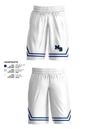 Womens Basketball Shorts, MB EAGLES Women's Basketball, Women's Basketball, Teamtime, Team time, sublimation, custom sports apparel, team uniforms, spirit wear, spiritwear, sports uniforms, custom shirts, team store, custom team store, fundraiser sports, apparel fundraiser
