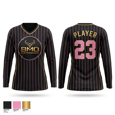 BMO Elite 12u Salvadge Women's Long Sleeve V-neck Shirt - 1