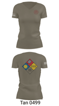 Central Pierce Fire Women's Short Sleeve V-neck Shirt - 6