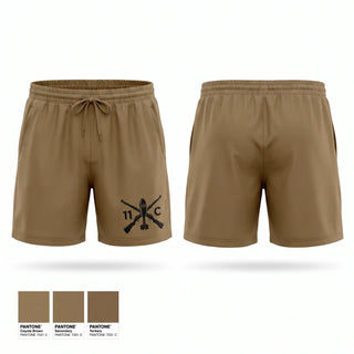 Athletic Shorts With Pockets, 1-7 Mortars, Army, Teamtime, Team time, sublimation, custom sports apparel, team uniforms, spirit wear, spiritwear, sports uniforms, custom shirts, team store, custom team store, fundraiser sports, apparel fundraiser