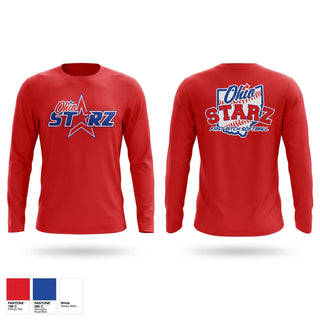 Long Sleeve Performance Shirt, Ohio Starz, Softball, Teamtime, Team time, sublimation, custom sports apparel, team uniforms, spirit wear, spiritwear, sports uniforms, custom shirts, team store, custom team store, fundraiser sports, apparel fundraiser