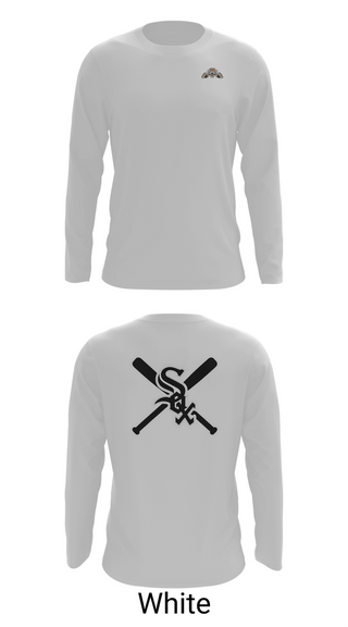 Long Sleeve Performance Shirt, Bessemer White Sox, Baseball, Teamtime, Team time, sublimation, custom sports apparel, team uniforms, spirit wear, spiritwear, sports uniforms, custom shirts, team store, custom team store, fundraiser sports, apparel fundraiser