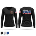 Maybrook Fire Department Women's Long Sleeve V-neck Shirt - 1