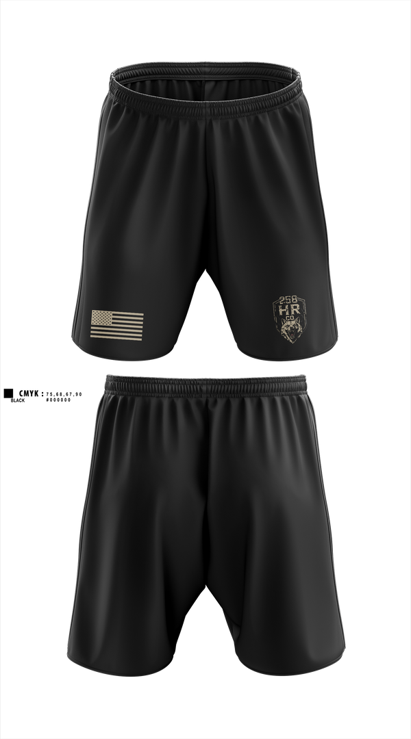 Athletic Shorts With Pockets, 258th HR CO, Army, Teamtime, Team time, sublimation, custom sports apparel, team uniforms, spirit wear, spiritwear, sports uniforms, custom shirts, team store, custom team store, fundraiser sports, apparel fundraiser