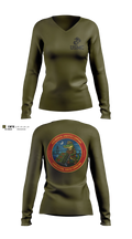 4th Medical Logistics Company Women's Long Sleeve V-neck Shirt - 3