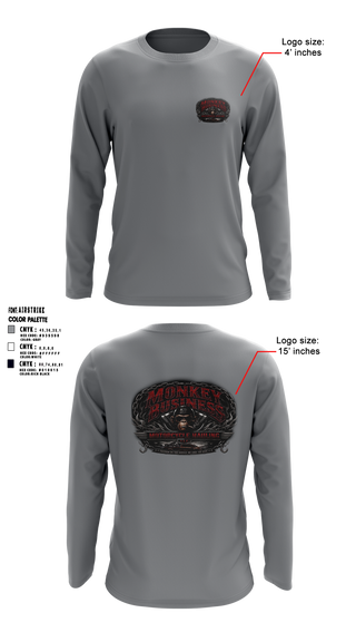 Long Sleeve Performance Shirt, Monkey Business Motorcycke Hauling, , Teamtime, Team time, sublimation, custom sports apparel, team uniforms, spirit wear, spiritwear, sports uniforms, custom shirts, team store, custom team store, fundraiser sports, apparel fundraiser