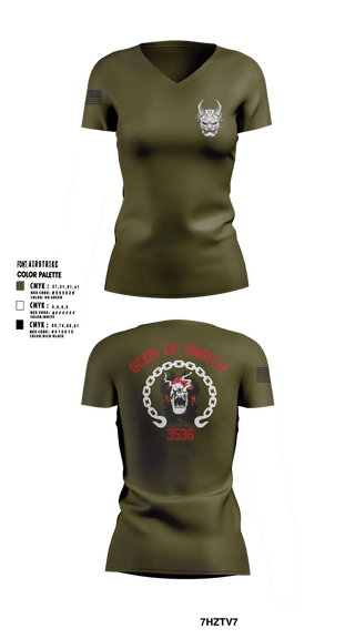 Womens Short Sleeve Vneck Shirt, Wrecker gods, Marines, Teamtime, Team time, sublimation, custom sports apparel, team uniforms, spirit wear, spiritwear, sports uniforms, custom shirts, team store, custom team store, fundraiser sports, apparel fundraiser