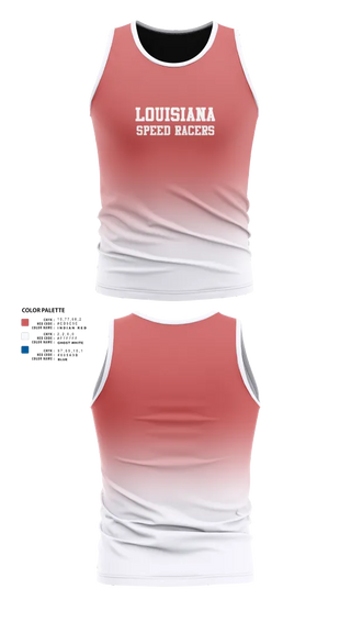 Tank Top, Louisiana Speed Racers, Track & Field, Teamtime, Team time, sublimation, custom sports apparel, team uniforms, spirit wear, spiritwear, sports uniforms, custom shirts, team store, custom team store, fundraiser sports, apparel fundraiser