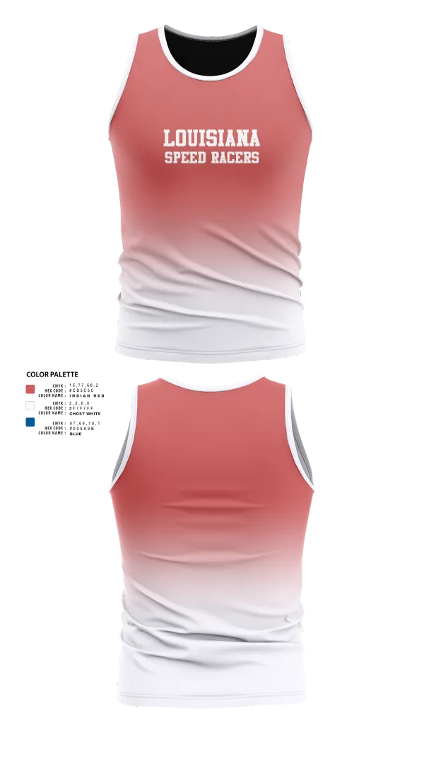 Tank Top, Louisiana Speed Racers, Track & Field, Teamtime, Team time, sublimation, custom sports apparel, team uniforms, spirit wear, spiritwear, sports uniforms, custom shirts, team store, custom team store, fundraiser sports, apparel fundraiser