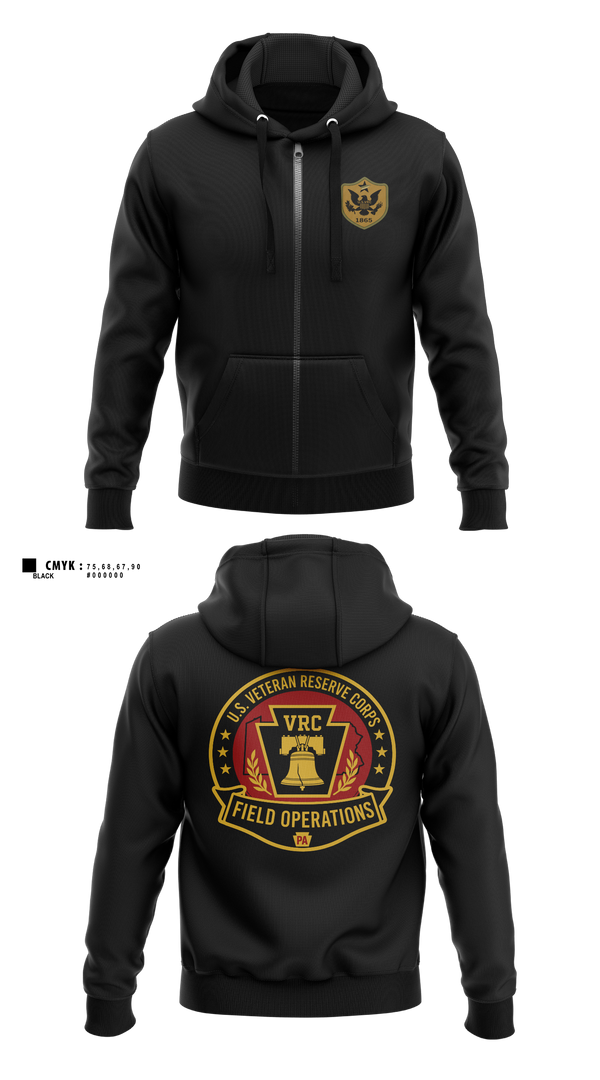 Zip Hoodie, 1 PA BN, Army, Teamtime, Team time, sublimation, custom sports apparel, team uniforms, spirit wear, spiritwear, sports uniforms, custom shirts, team store, custom team store, fundraiser sports, apparel fundraiser