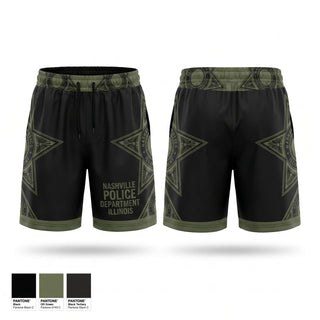 Athletic Shorts With Pockets, Nashville Police Department, Illinois, Police, Teamtime, Team time, sublimation, custom sports apparel, team uniforms, spirit wear, spiritwear, sports uniforms, custom shirts, team store, custom team store, fundraiser sports, apparel fundraiser