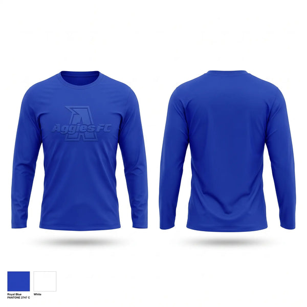 Long Sleeve Performance Shirt, Aggies FC, Men's Soccer, Teamtime, Team time, sublimation, custom sports apparel, team uniforms, spirit wear, spiritwear, sports uniforms, custom shirts, team store, custom team store, fundraiser sports, apparel fundraiser