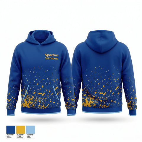 Hoodie, Spartan Seniors, Cross Country, Teamtime, Team time, sublimation, custom sports apparel, team uniforms, spirit wear, spiritwear, sports uniforms, custom shirts, team store, custom team store, fundraiser sports, apparel fundraiser