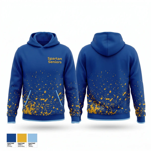 Hoodie, Spartan Seniors, Cross Country, Teamtime, Team time, sublimation, custom sports apparel, team uniforms, spirit wear, spiritwear, sports uniforms, custom shirts, team store, custom team store, fundraiser sports, apparel fundraiser