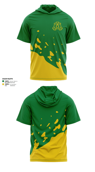 Short Sleeve Performance Shirt with hood, AUM, Softball, Teamtime, Team time, sublimation, custom sports apparel, team uniforms, spirit wear, spiritwear, sports uniforms, custom shirts, team store, custom team store, fundraiser sports, apparel fundraiser