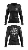 Bravo Company, 401st Cyber Battalion 75539801 Women's Long Sleeve V-neck Shirt - 16