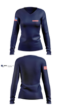 Vanceburg Fire Department Women's Long Sleeve V-neck Shirt - 11