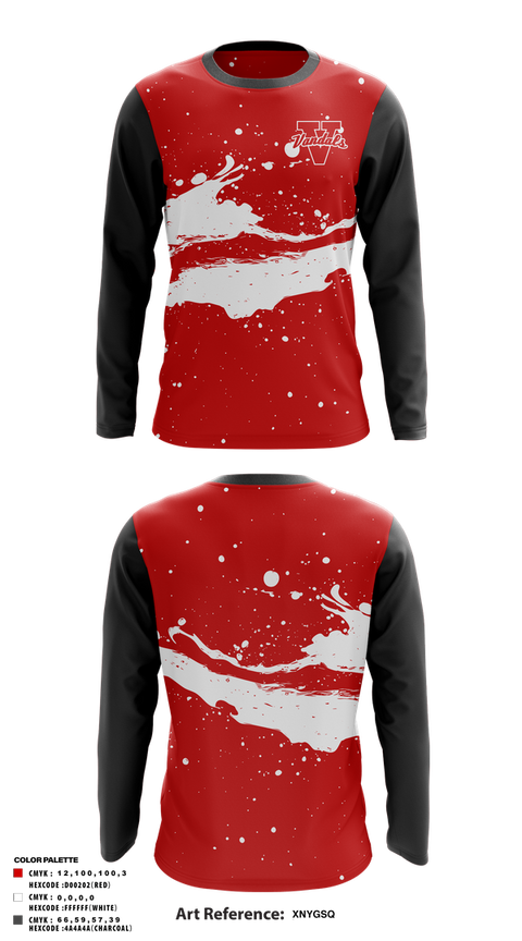 Long Sleeve Performance Shirt, Vandals, , Teamtime, Team time, sublimation, custom sports apparel, team uniforms, spirit wear, spiritwear, sports uniforms, custom shirts, team store, custom team store, fundraiser sports, apparel fundraiser