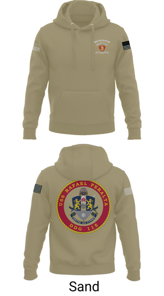 Hoodie, USS Rafael Peralta DDG 115, Navy, Teamtime, Team time, sublimation, custom sports apparel, team uniforms, spirit wear, spiritwear, sports uniforms, custom shirts, team store, custom team store, fundraiser sports, apparel fundraiser