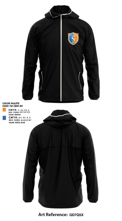 Soccer Club Of Springfield 71741773 Windbreaker - 3