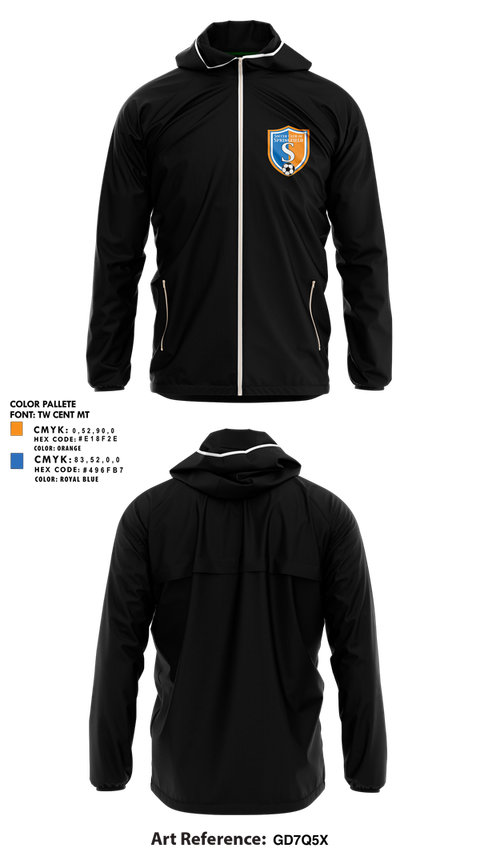 Windbreaker, Soccer Club Of Springfield, Men's Soccer, Teamtime, Team time, sublimation, custom sports apparel, team uniforms, spirit wear, spiritwear, sports uniforms, custom shirts, team store, custom team store, fundraiser sports, apparel fundraiser