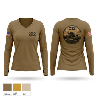Womens Long Sleeve Vneck Shirt, MSRON TWO BD 212, Navy, Teamtime, Team time, sublimation, custom sports apparel, team uniforms, spirit wear, spiritwear, sports uniforms, custom shirts, team store, custom team store, fundraiser sports, apparel fundraiser