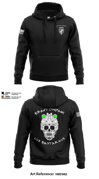 Hoodie, 451 B Co Los Bastardos451 B Co Los Bastardos, Army, Teamtime, Team time, sublimation, custom sports apparel, team uniforms, spirit wear, spiritwear, sports uniforms, custom shirts, team store, custom team store, fundraiser sports, apparel fundraiser