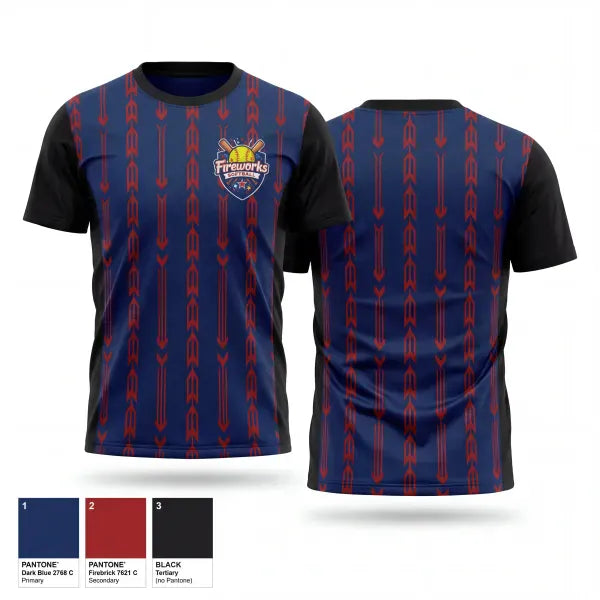 Old School Cotton Feel Shirt, Fireworks, Softball, Teamtime, Team time, sublimation, custom sports apparel, team uniforms, spirit wear, spiritwear, sports uniforms, custom shirts, team store, custom team store, fundraiser sports, apparel fundraiser