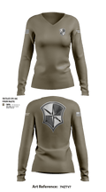 CPD 25599118 Women's Long Sleeve V-neck Shirt - 104