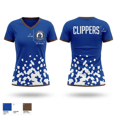 Centennial Clippers Women's Short Sleeve V-neck Shirt - 1