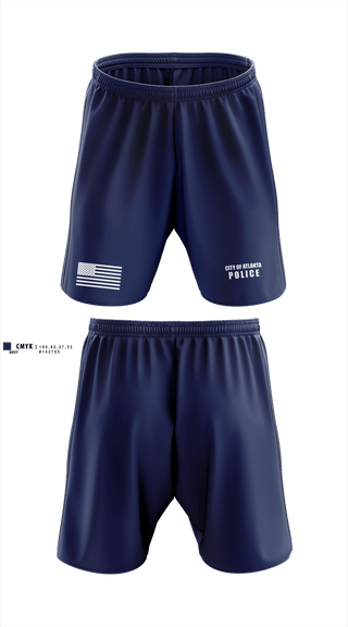 Athletic Shorts With Pockets, City of Atlanta Police, Police, Teamtime, Team time, sublimation, custom sports apparel, team uniforms, spirit wear, spiritwear, sports uniforms, custom shirts, team store, custom team store, fundraiser sports, apparel fundraiser