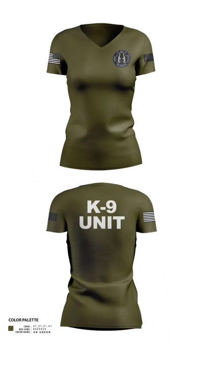 EPD K-9 87143983 Women's Short Sleeve V-neck Shirt - 60