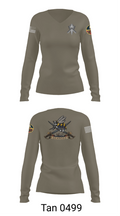 Seabee Women's Long Sleeve V-neck Shirt - 73