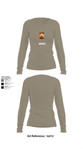 Smoked 40905886 Women's Long Sleeve V-neck Shirt - 62