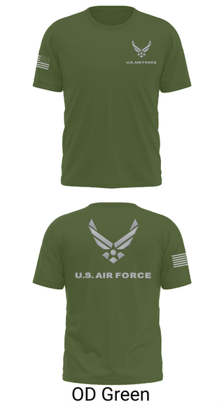 Old School Cotton Feel Shirt, USAF Volunteer, Air Force, Teamtime, Team time, sublimation, custom sports apparel, team uniforms, spirit wear, spiritwear, sports uniforms, custom shirts, team store, custom team store, fundraiser sports, apparel fundraiser