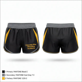 Womens Shorts, Cascade Elite Wrestling Acadamy, Wrestling, Teamtime, Team time, sublimation, custom sports apparel, team uniforms, spirit wear, spiritwear, sports uniforms, custom shirts, team store, custom team store, fundraiser sports, apparel fundraiser