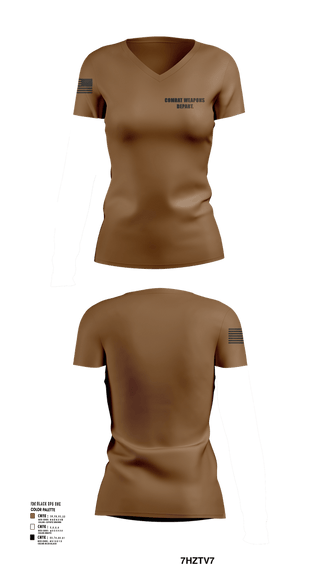 Womens Short Sleeve Vneck Shirt, Combat Weapons Depart., , Teamtime, Team time, sublimation, custom sports apparel, team uniforms, spirit wear, spiritwear, sports uniforms, custom shirts, team store, custom team store, fundraiser sports, apparel fundraiser