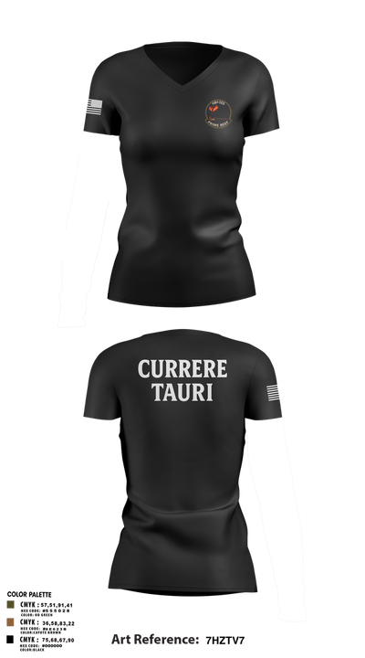 118th CES 57579615 Women's Short Sleeve V-neck Shirt - 3