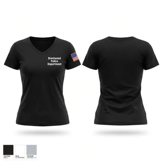 Womens Short Sleeve Vneck Shirt, Brentwood Police Department, Police, Teamtime, Team time, sublimation, custom sports apparel, team uniforms, spirit wear, spiritwear, sports uniforms, custom shirts, team store, custom team store, fundraiser sports, apparel fundraiser