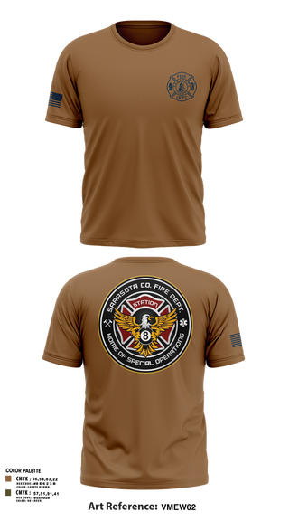 Old School Cotton Feel Shirt, Sarasota County Fire Department, , Teamtime, Team time, sublimation, custom sports apparel, team uniforms, spirit wear, spiritwear, sports uniforms, custom shirts, team store, custom team store, fundraiser sports, apparel fundraiser