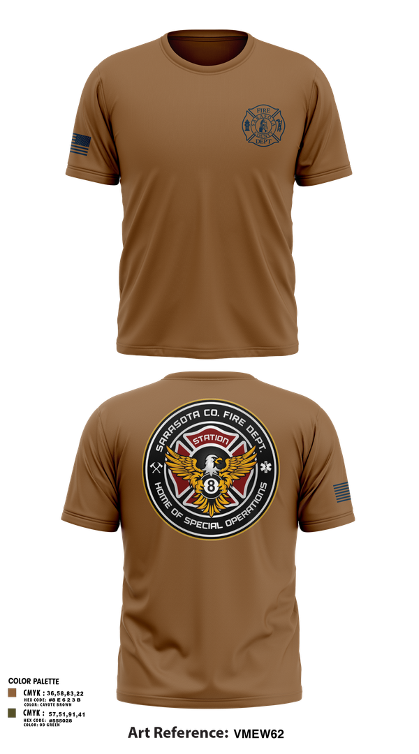 Old School Cotton Feel Shirt, Sarasota County Fire Department, , Teamtime, Team time, sublimation, custom sports apparel, team uniforms, spirit wear, spiritwear, sports uniforms, custom shirts, team store, custom team store, fundraiser sports, apparel fundraiser